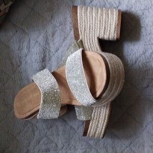 Madden Girl bling sandals. Size 9.5 NWOT